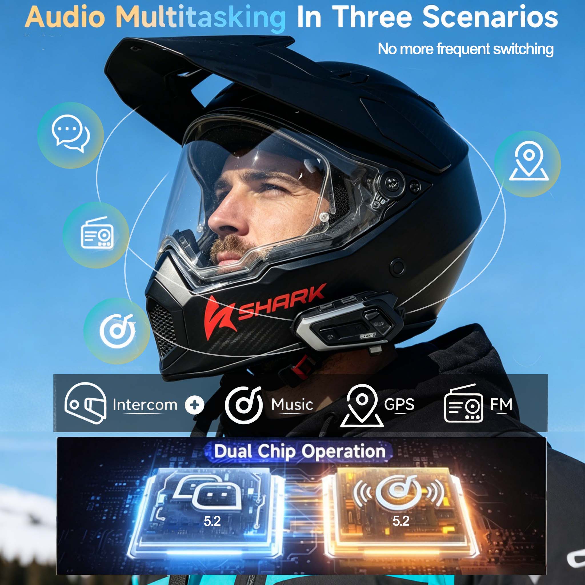 S13 Motorcycle Intercom - Hero View